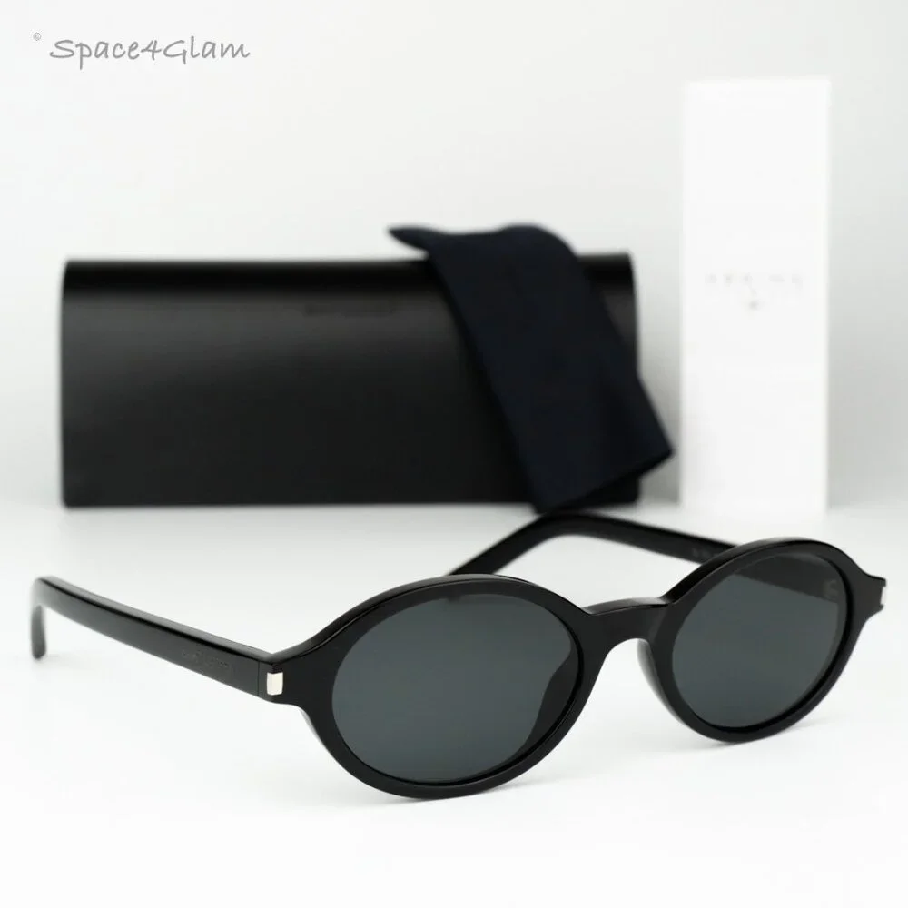 Saint Laurent Men Sunglasses Black Oval SL751 JEANNE 001 BRAND NEW